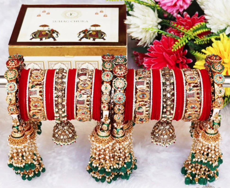 Women Traditional Chuda Set ( Buy 1 Get 1 free )